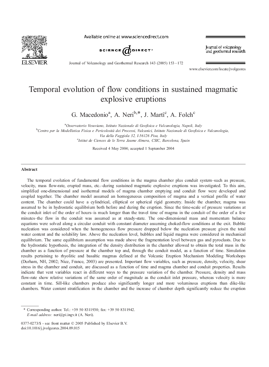 Temporal evolution of flow conditions in sustained magmatic explosive eruptions