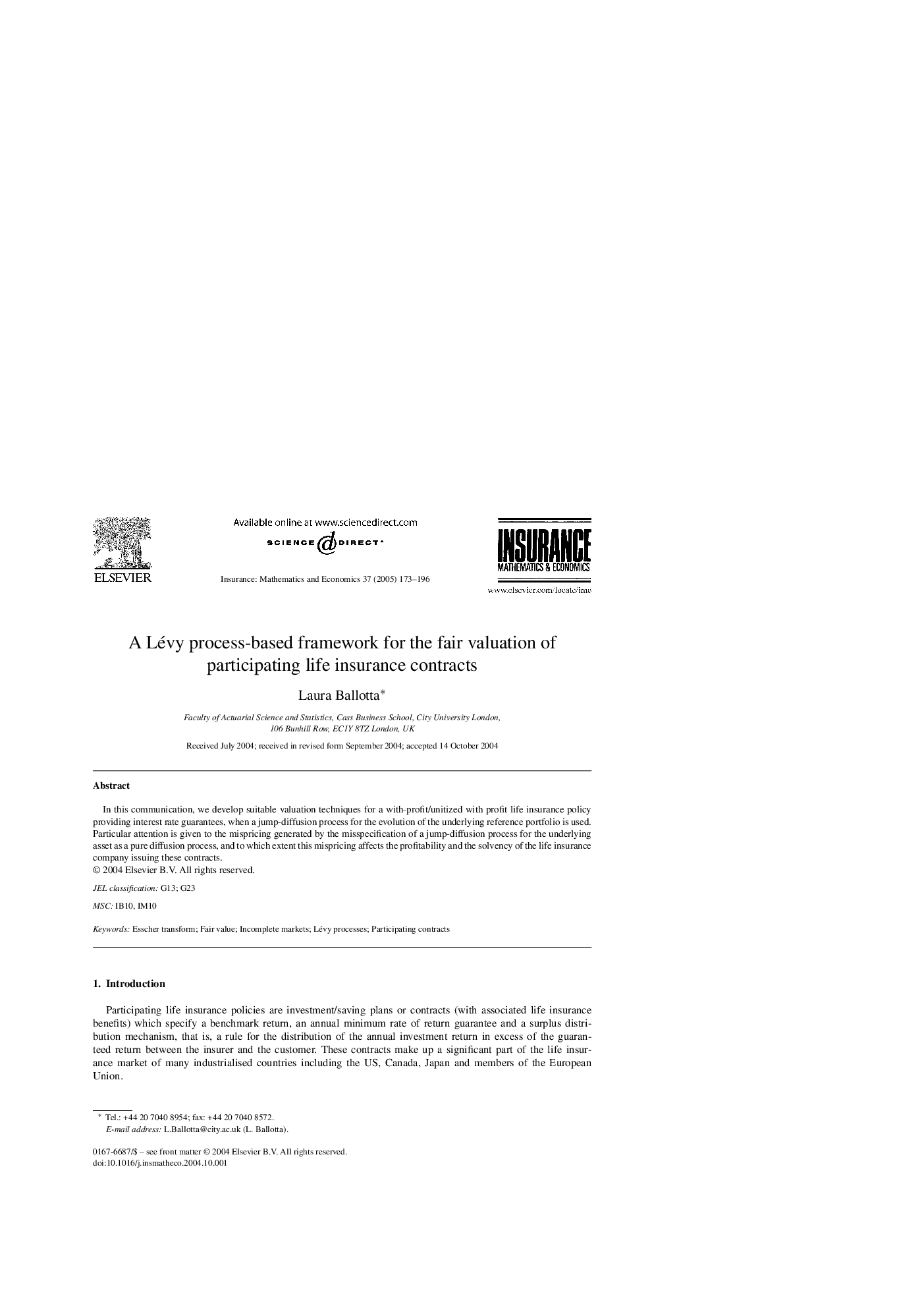 A Lévy process-based framework for the fair valuation of participating life insurance contracts