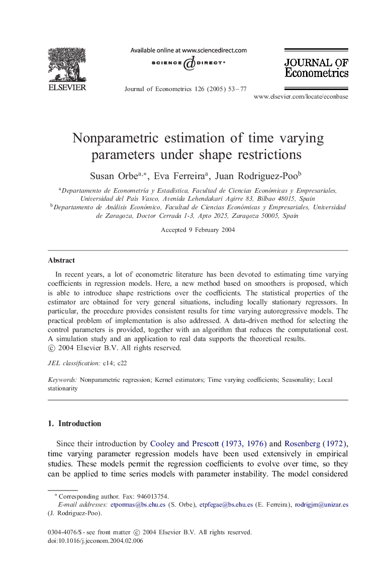 Nonparametric estimation of time varying parameters under shape restrictions