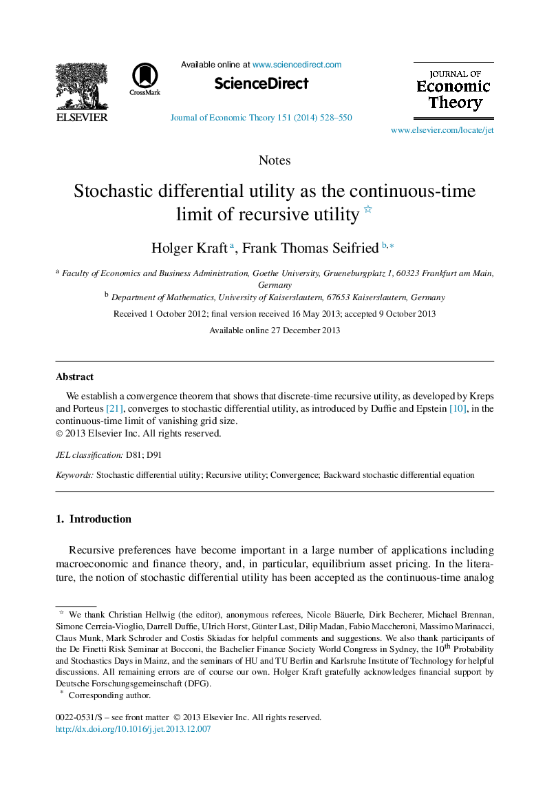 Stochastic differential utility as the continuous-time limit of recursive utility 