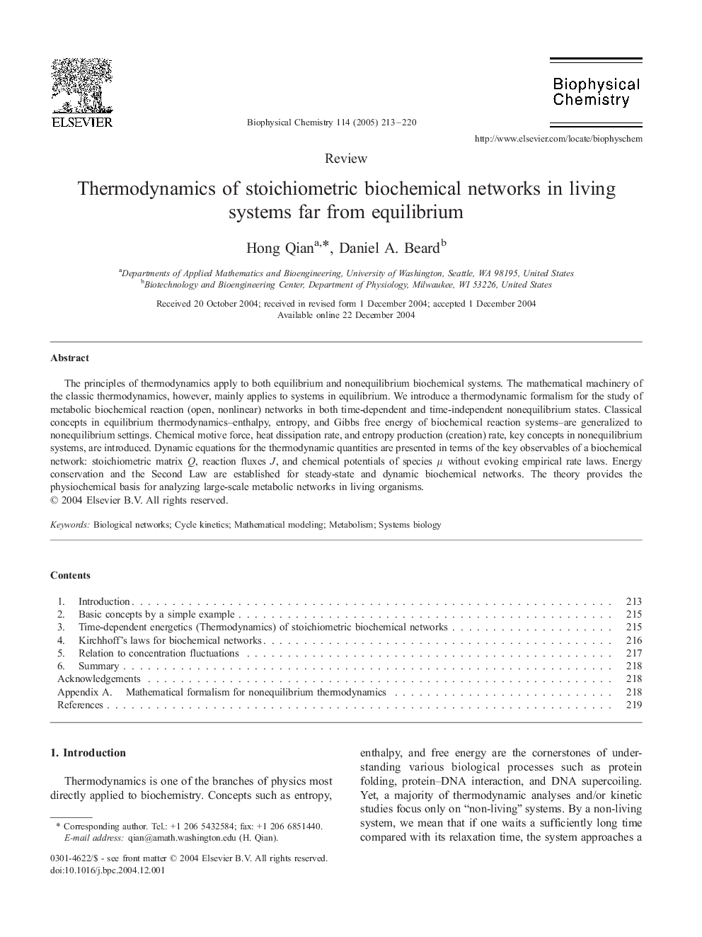 Thermodynamics of stoichiometric biochemical networks in living systems far from equilibrium