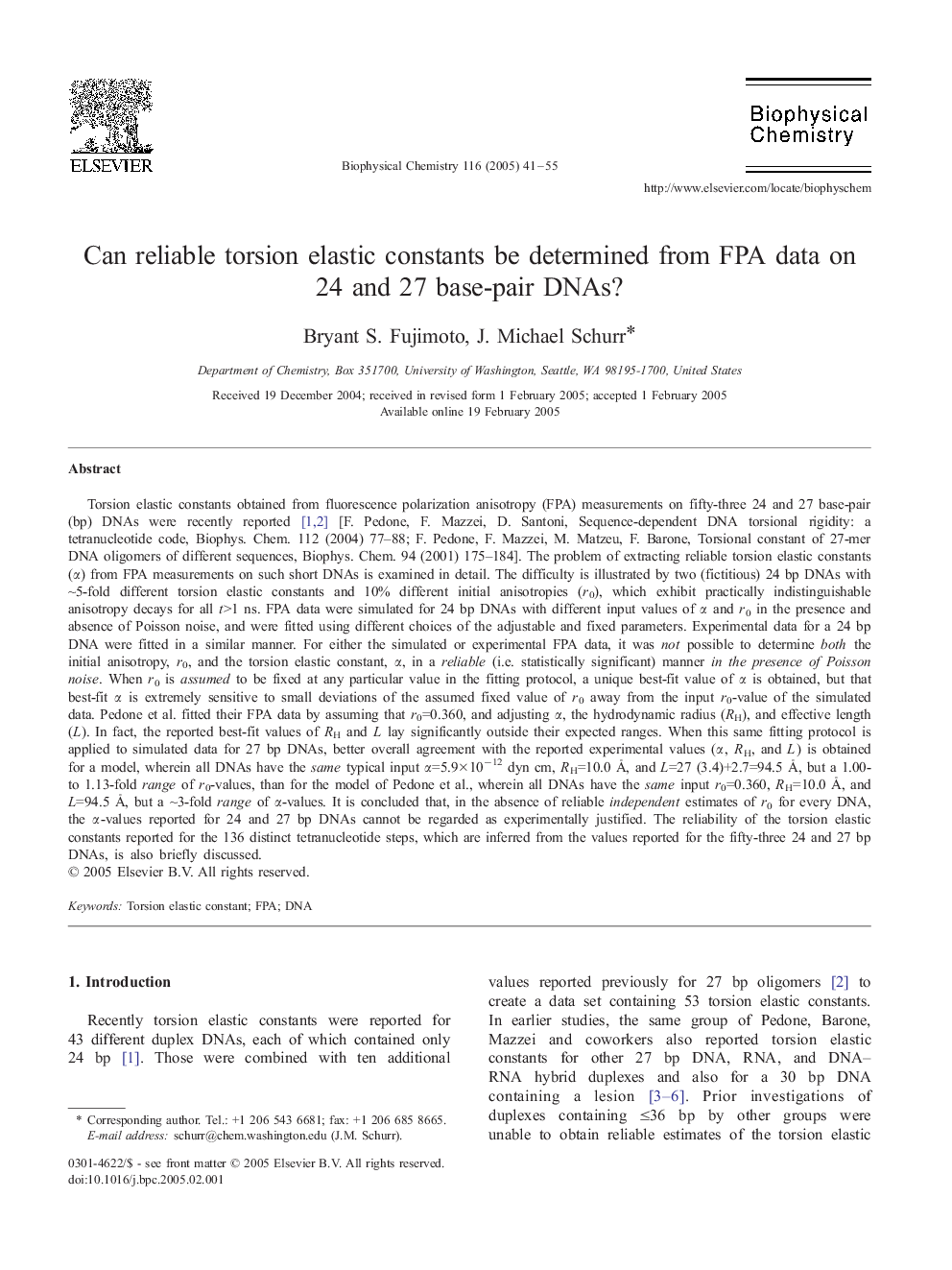 Can reliable torsion elastic constants be determined from FPA data on 24 and 27 base-pair DNAs?