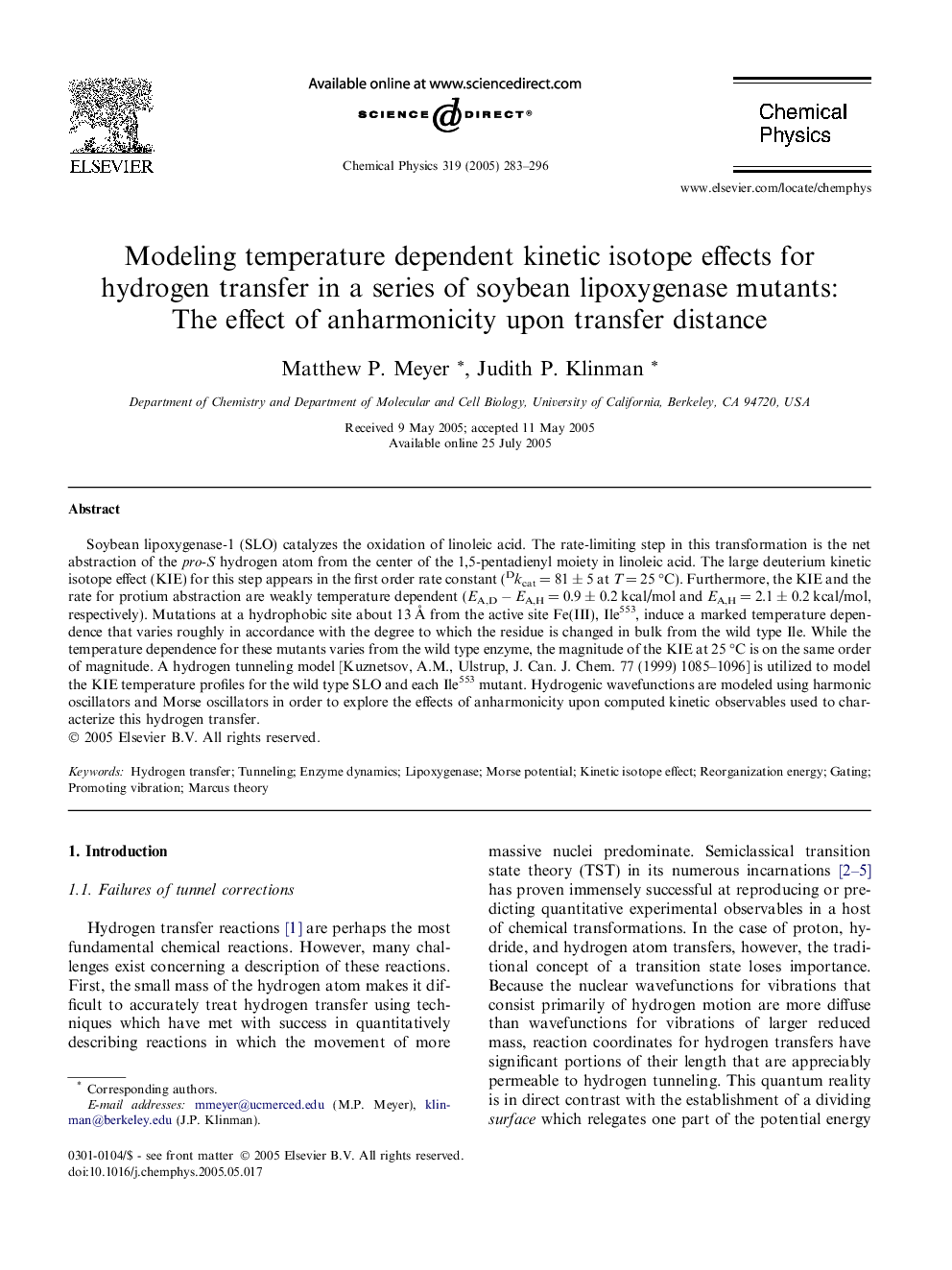 Modeling temperature dependent kinetic isotope effects for hydrogen transfer in a series of soybean lipoxygenase mutants: The effect of anharmonicity upon transfer distance