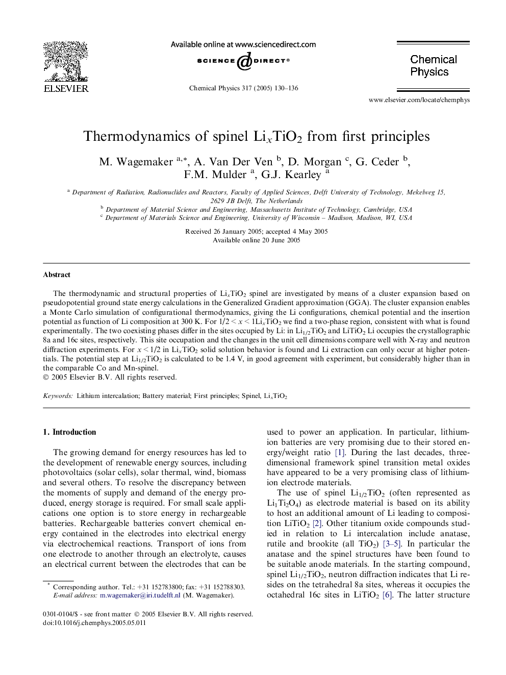 Thermodynamics of spinel LixTiO2 from first principles