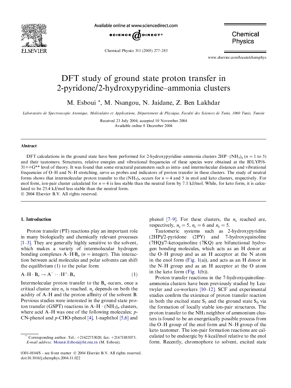 DFT study of ground state proton transfer in 2-pyridone/2-hydroxypyridine-ammonia clusters