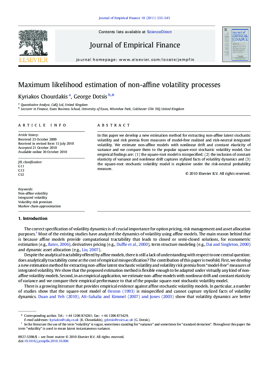 Maximum likelihood estimation of non-affine volatility processes