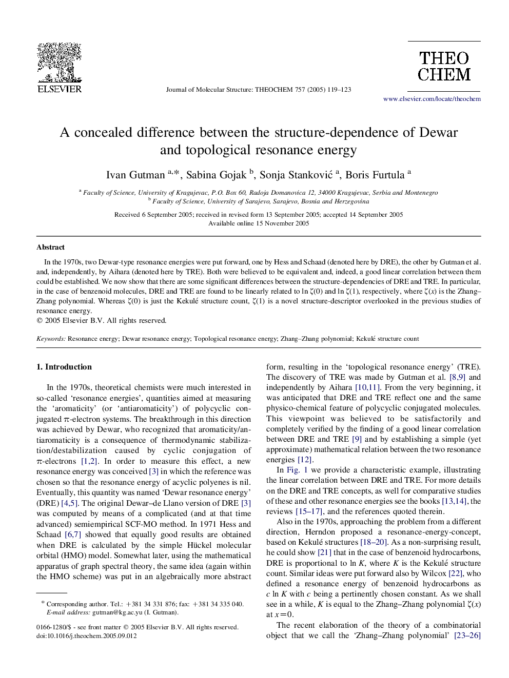 A concealed difference between the structure-dependence of Dewar and topological resonance energy