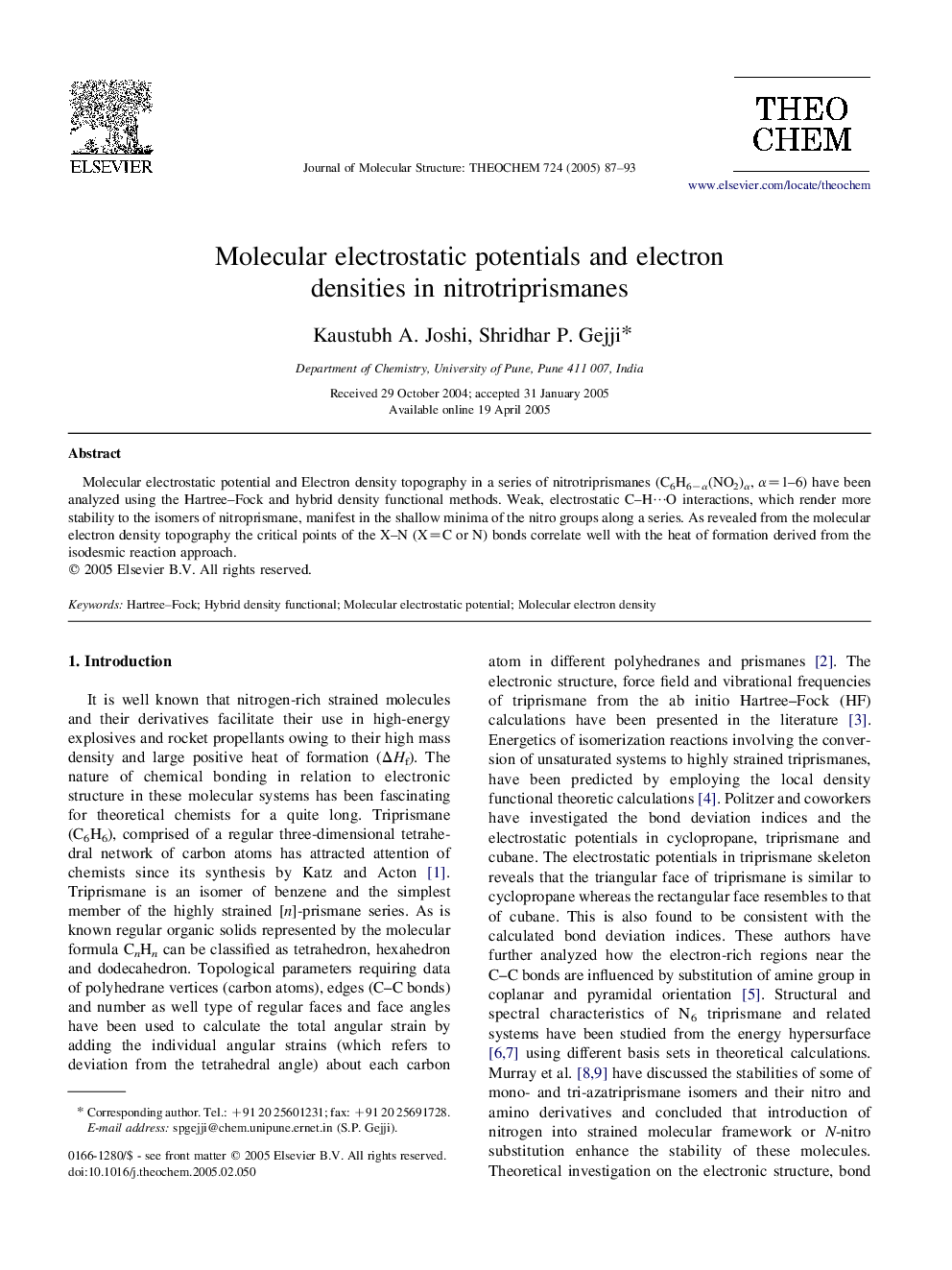 Molecular electrostatic potentials and electron densities in nitrotriprismanes