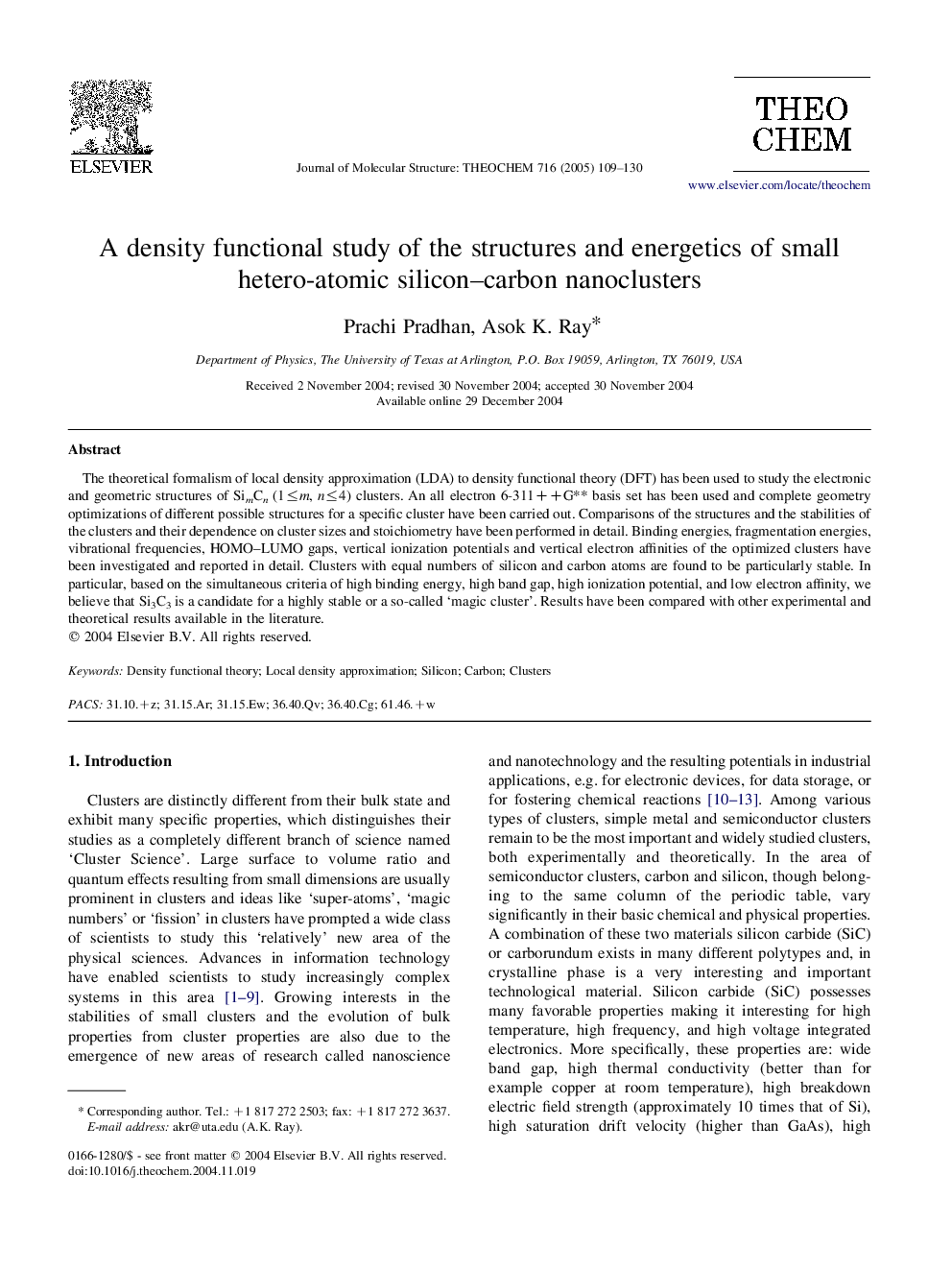 A density functional study of the structures and energetics of small hetero-atomic silicon-carbon nanoclusters