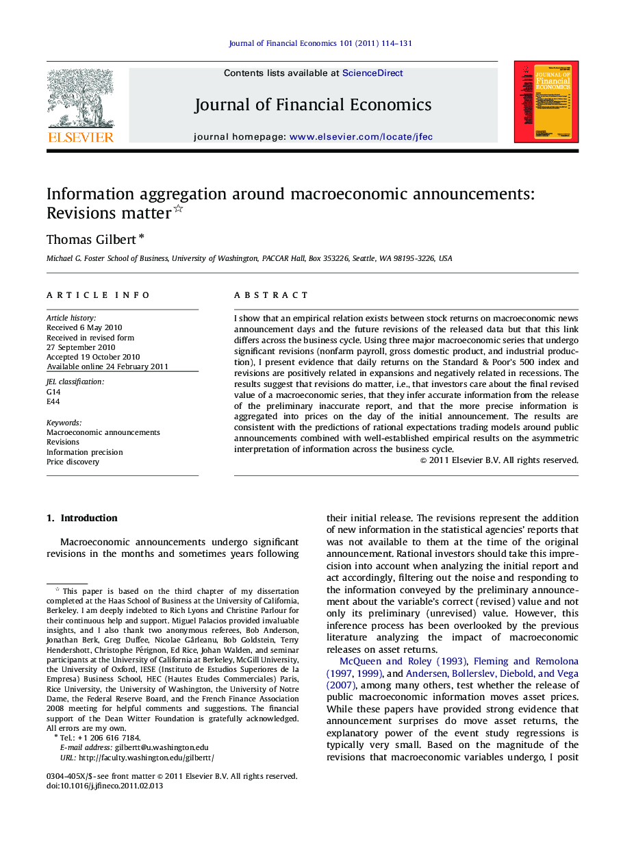 Information aggregation around macroeconomic announcements: Revisions matter 