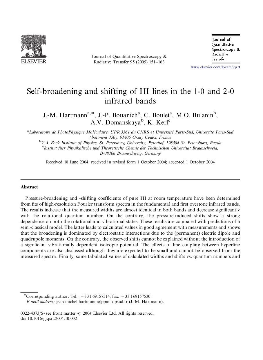 Self-broadening and shifting of HI lines in the 1-0 and 2-0 infrared bands