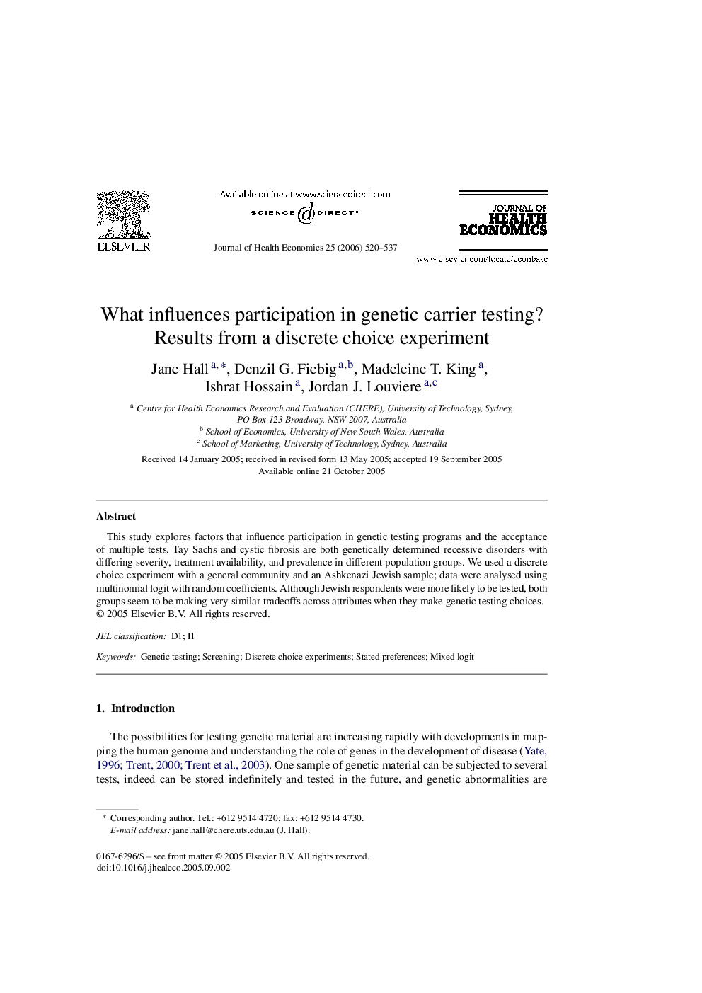 What influences participation in genetic carrier testing?