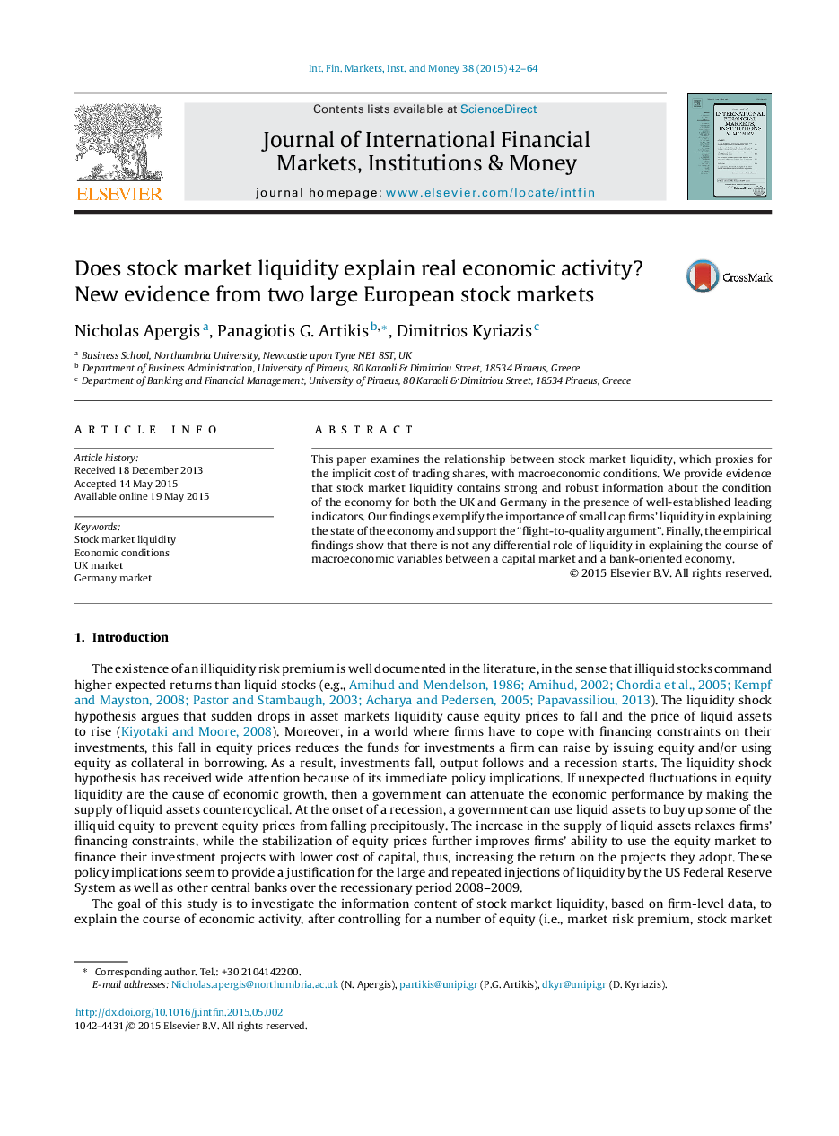 Does stock market liquidity explain real economic activity? New evidence from two large European stock markets