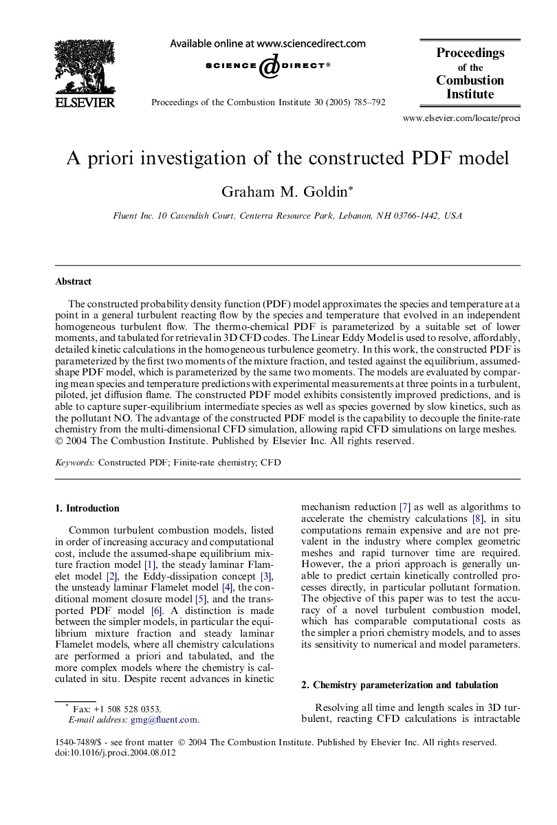 A priori investigation of the constructed PDF model