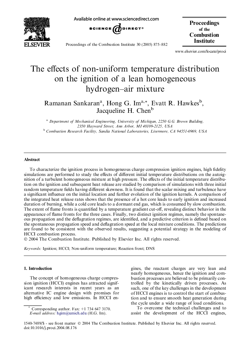 The effects of non-uniform temperature distribution on the ignition of a lean homogeneous hydrogen-air mixture