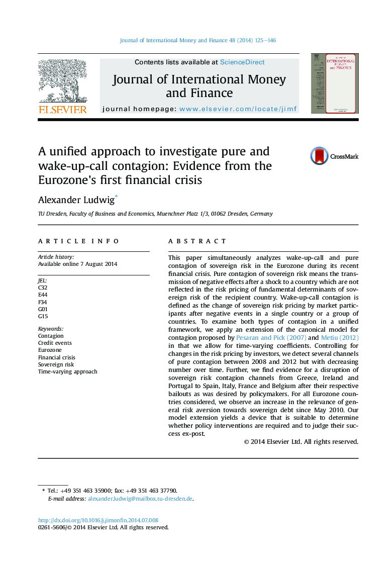 A unified approach to investigate pure and wake-up-call contagion: Evidence from the Eurozone's first financial crisis