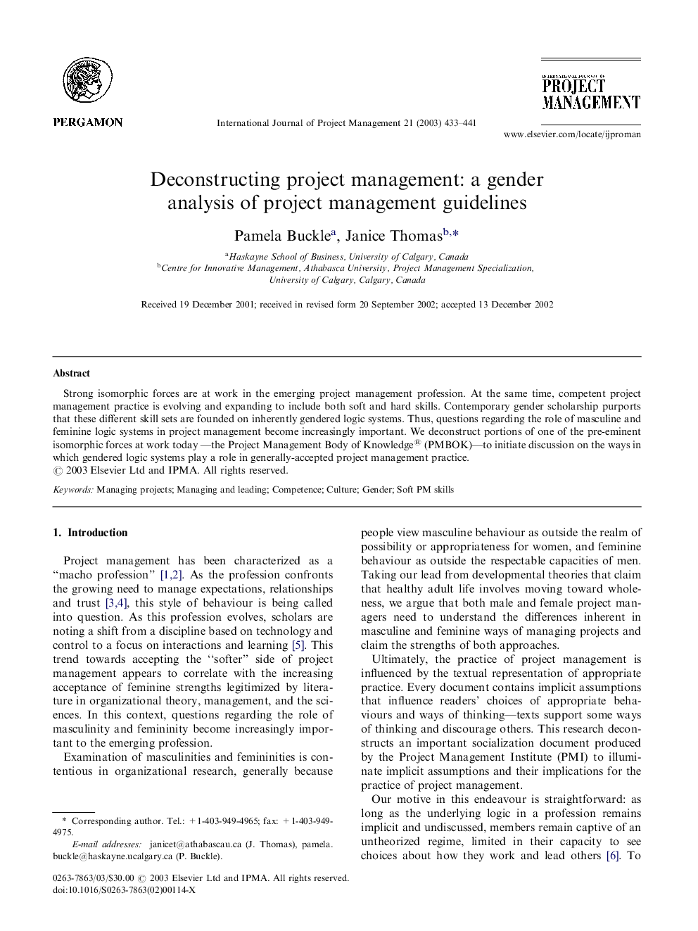 The maturity of project management in different industries: An investigation into variations between project management models