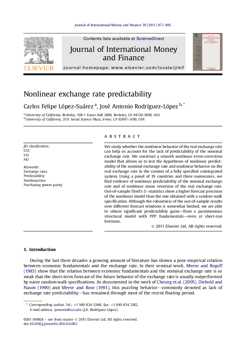 Nonlinear exchange rate predictability