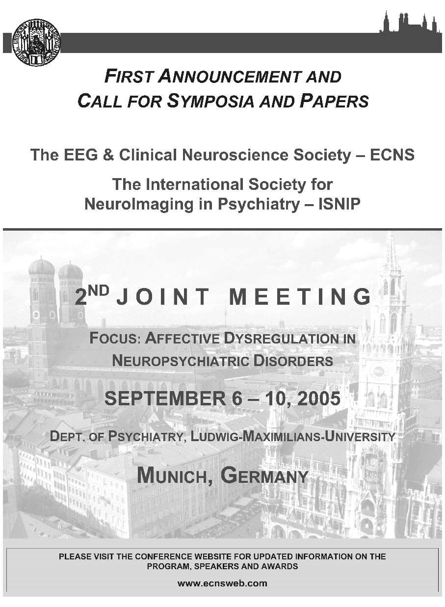 First Announcement and Call for Symposia and Papers