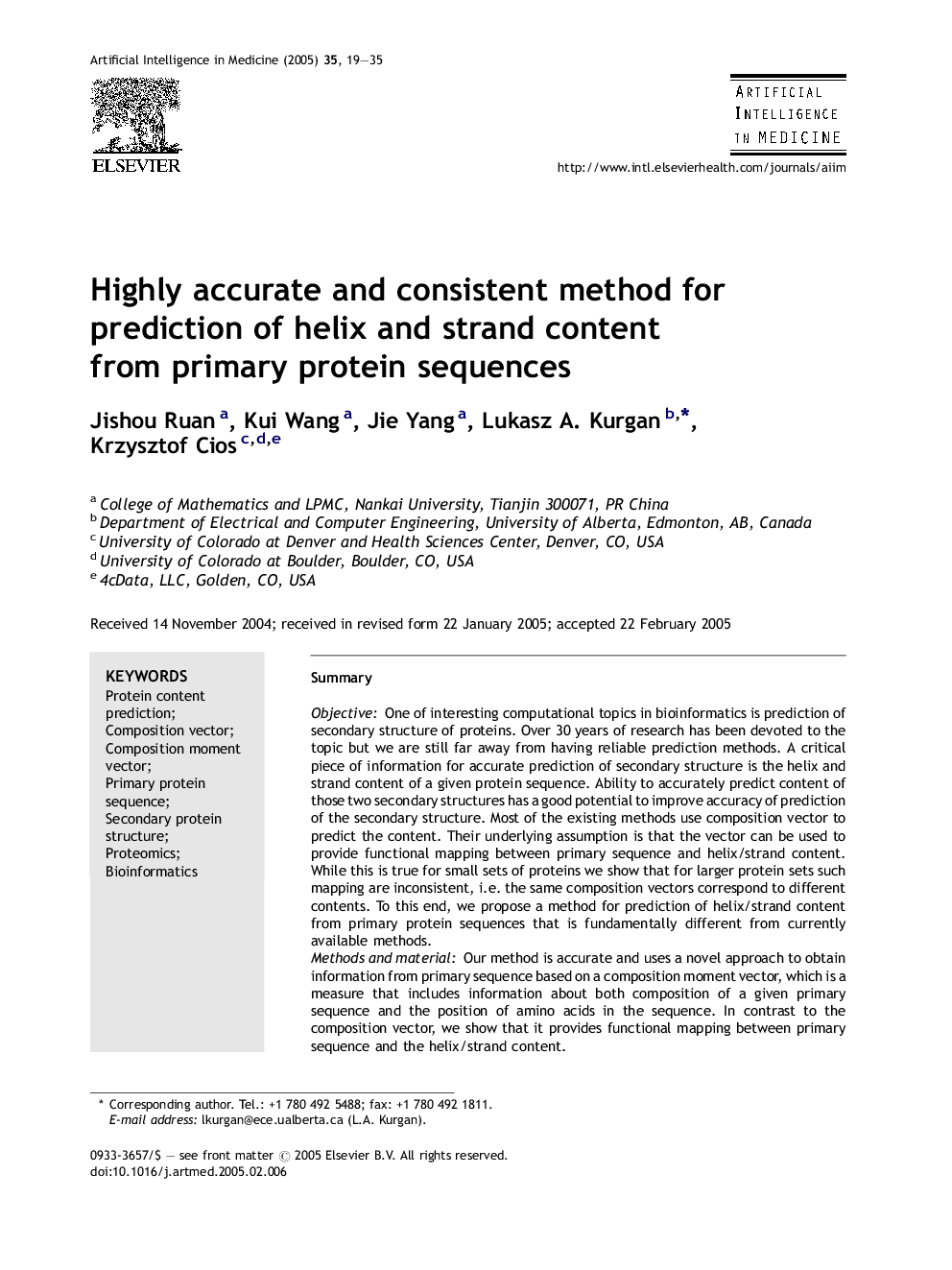 Highly accurate and consistent method for prediction of helix and strand content from primary protein sequences