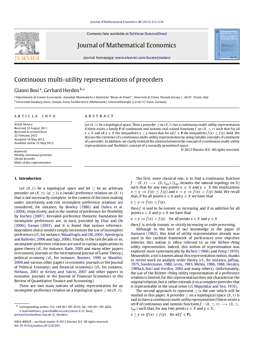 Continuous multi-utility representations of preorders