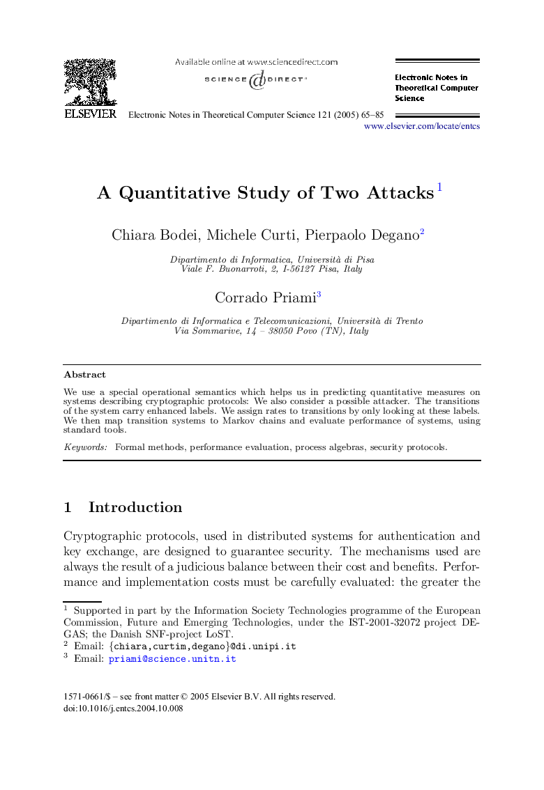 A Quantitative Study of Two Attacks