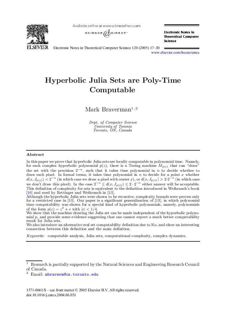 Hyperbolic Julia Sets are Poly-Time Computable