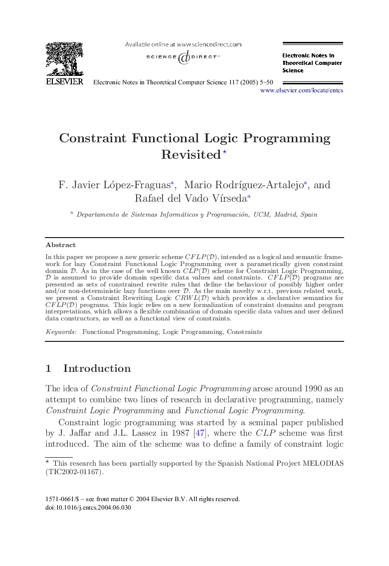 Constraint Functional Logic Programming Revisited