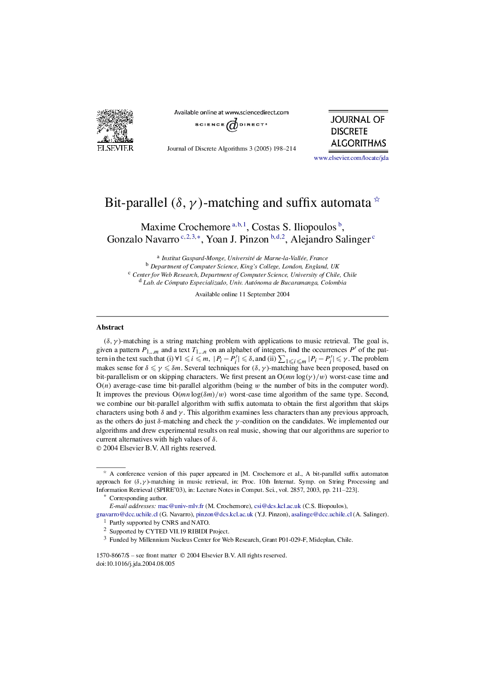 Bit-parallel (Î´,Î³)-matching and suffix automata