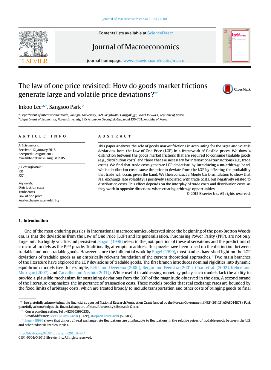 The law of one price revisited: How do goods market frictions generate large and volatile price deviations? 