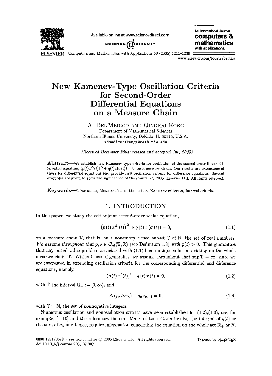 New kamenev-type oscillation criteria for second-order differential equations on a measure chain