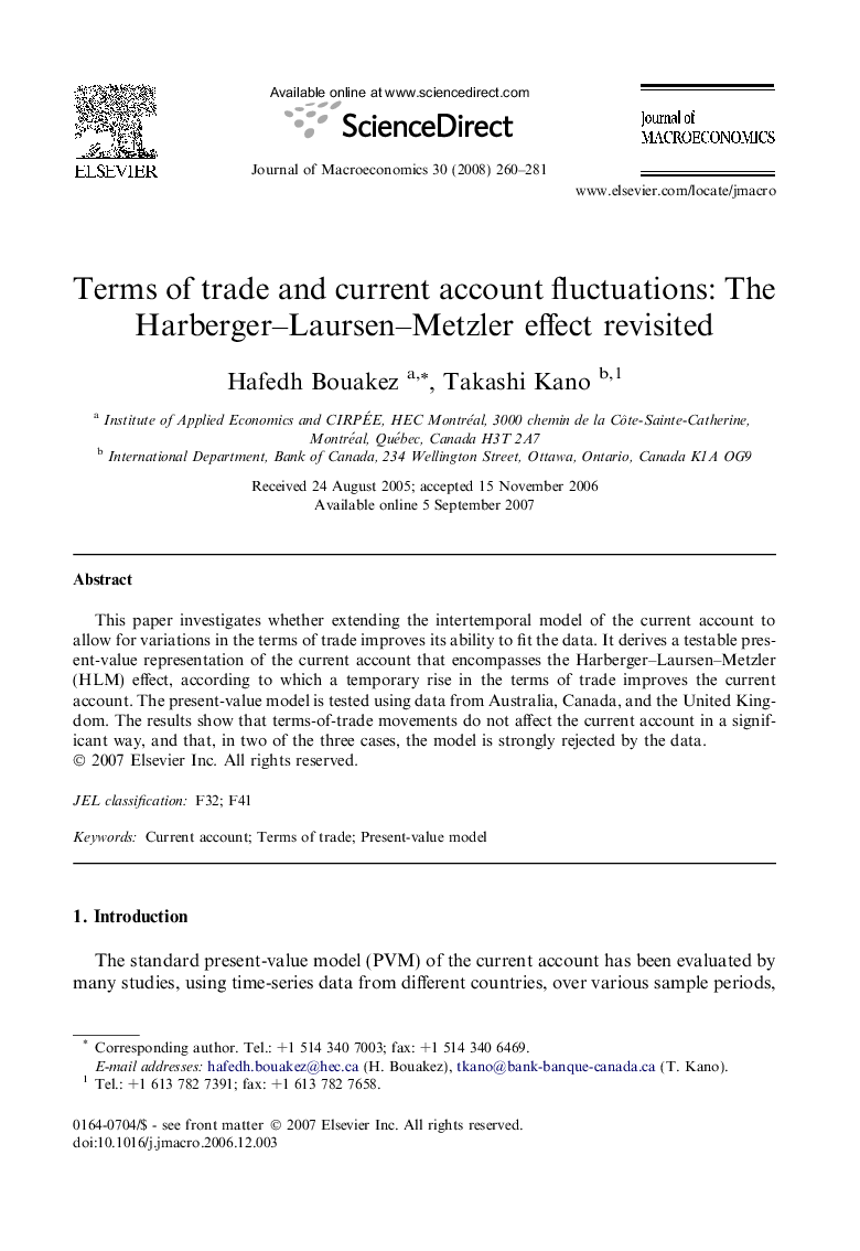 Terms of trade and current account fluctuations: The Harberger-Laursen-Metzler effect revisited