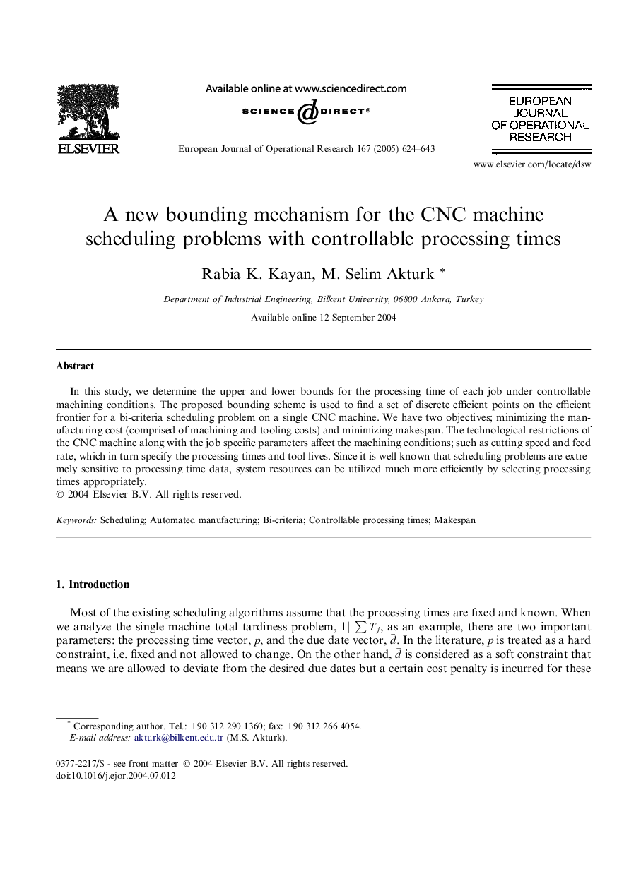 A new bounding mechanism for the CNC machine scheduling problems with controllable processing times