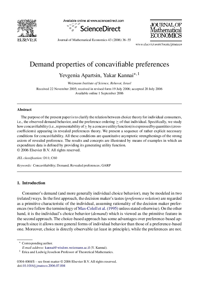 Demand properties of concavifiable preferences