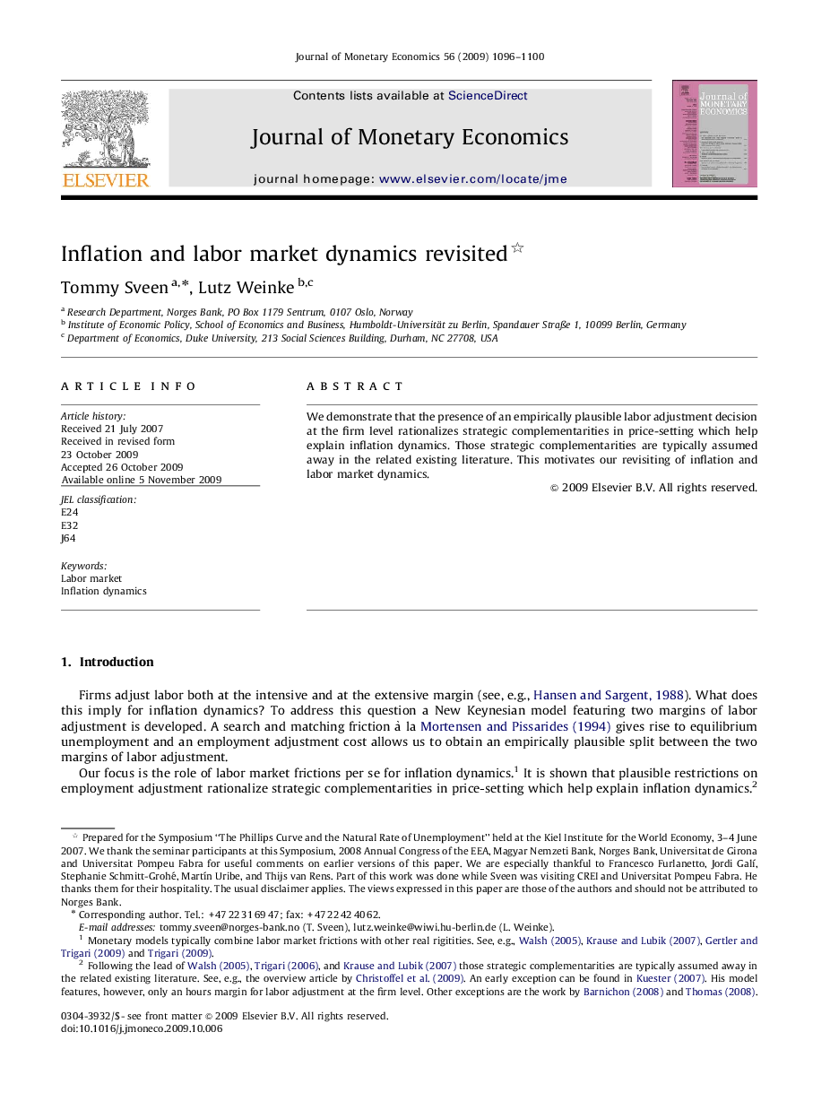 Inflation and labor market dynamics revisited