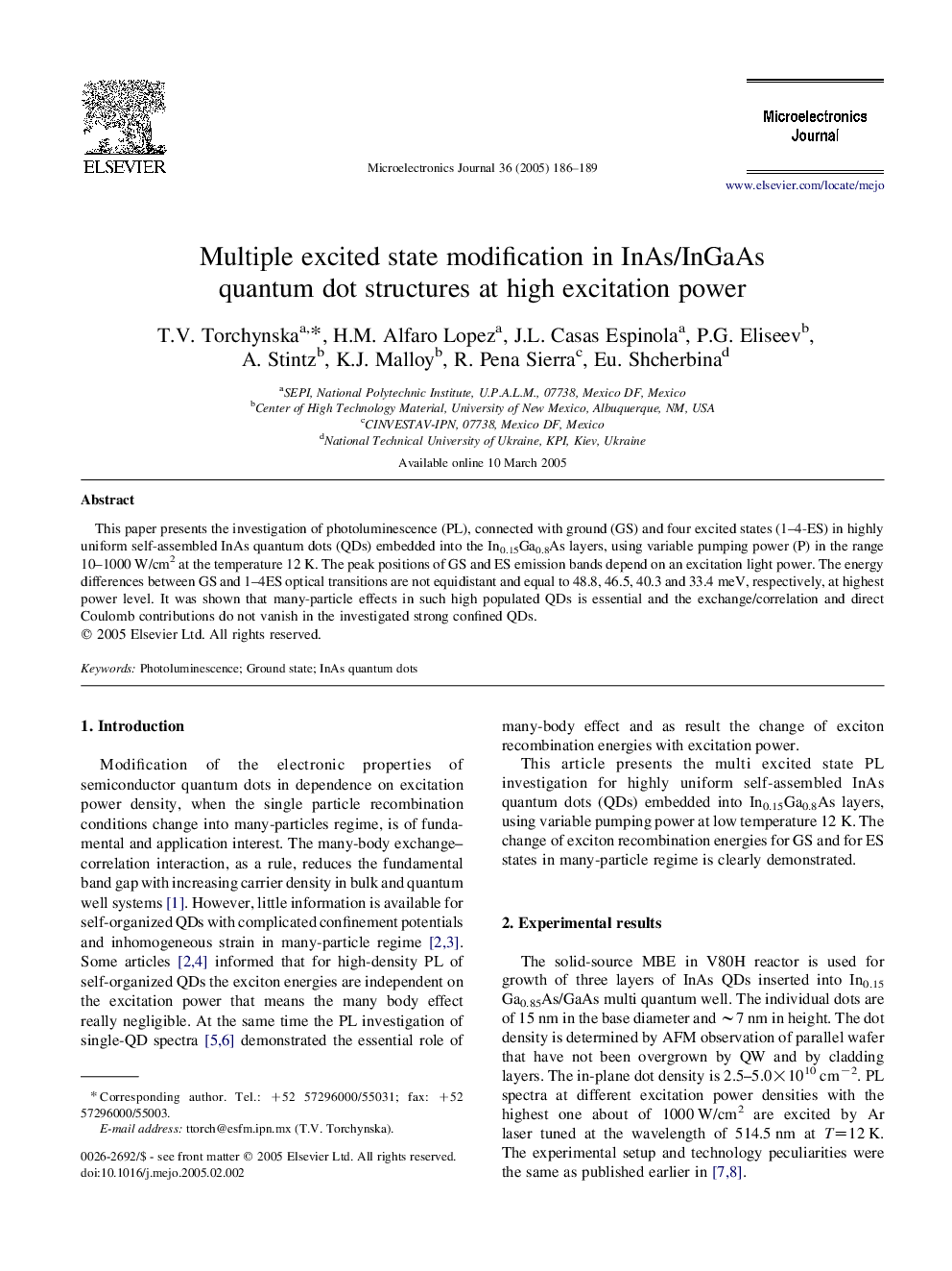 Multiple excited state modification in InAs/InGaAs quantum dot structures at high excitation power