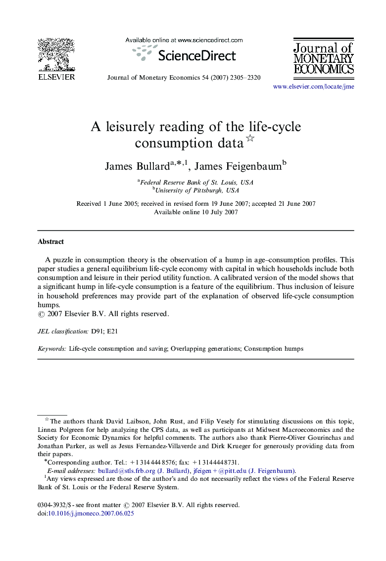 A leisurely reading of the life-cycle consumption data