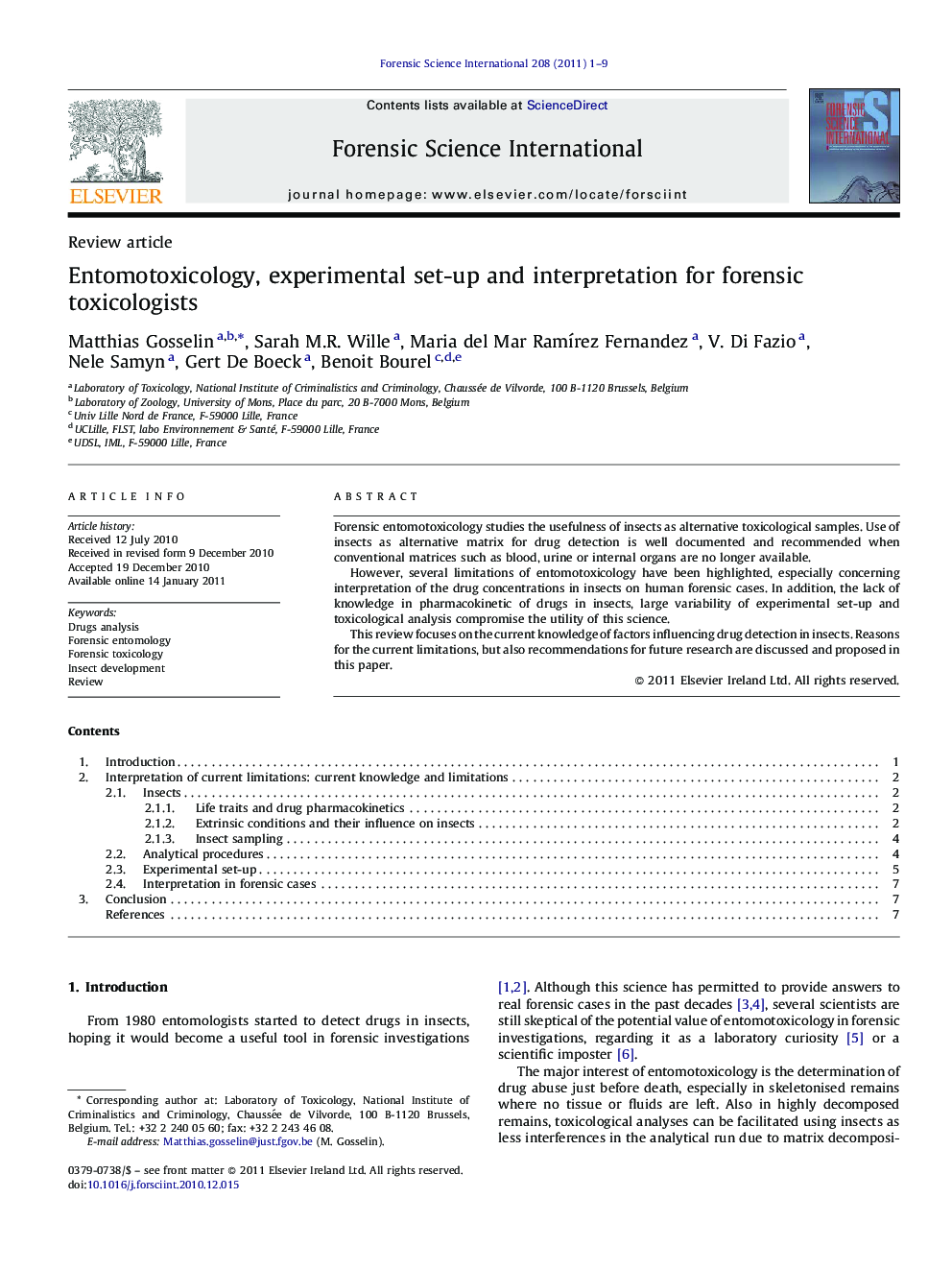 Entomotoxicology, experimental set-up and interpretation for forensic toxicologists