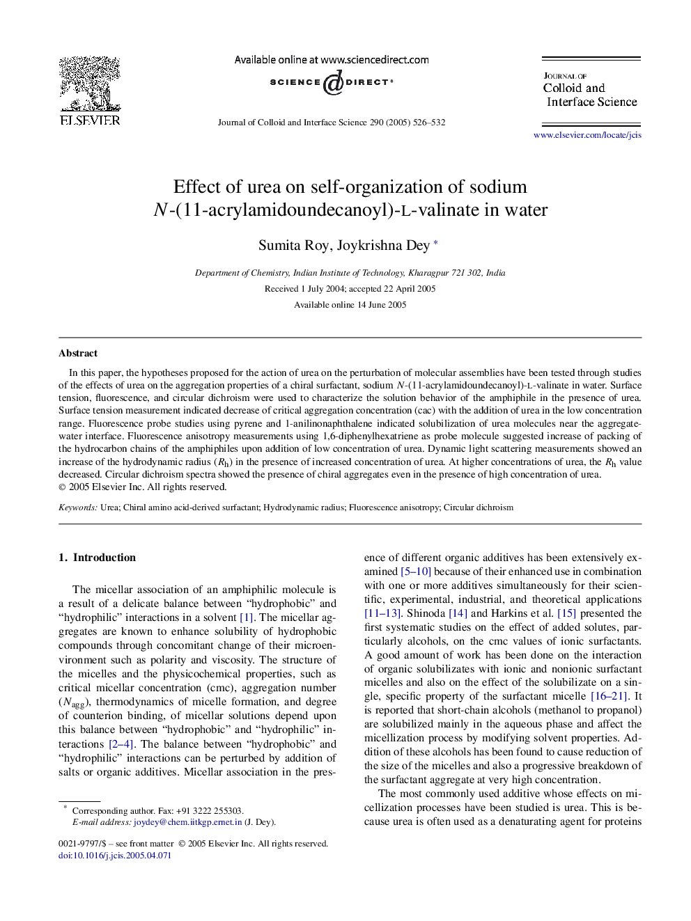 Effect of urea on self-organization of sodium N-(11-acrylamidoundecanoyl)-l-valinate in water