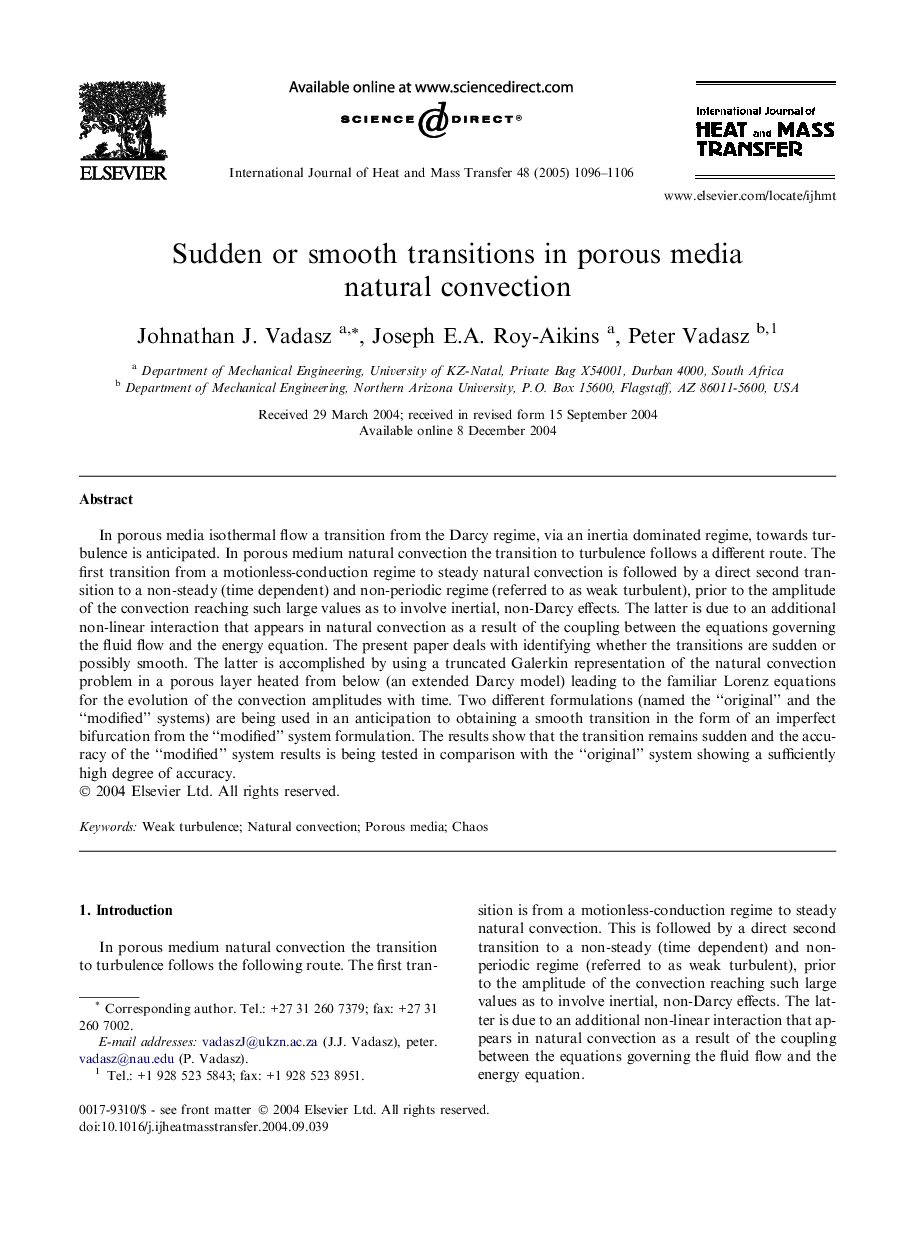 Sudden or smooth transitions in porous media natural convection