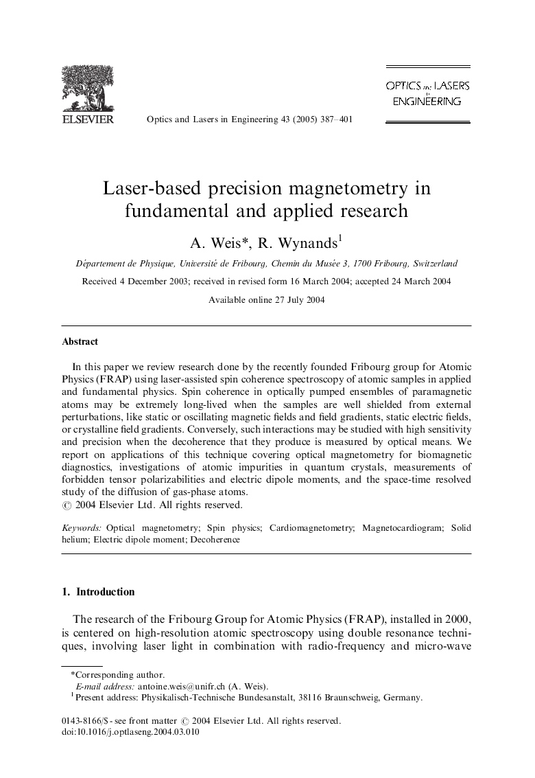 Laser-based precision magnetometry in fundamental and applied research