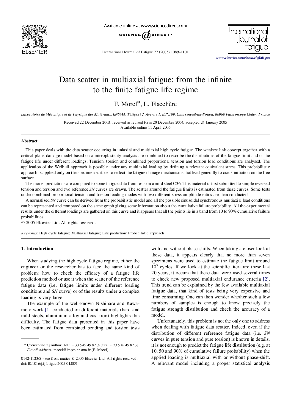 Data scatter in multiaxial fatigue: from the infinite to the finite fatigue life regime