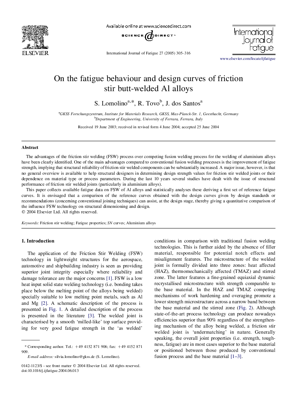 On the fatigue behaviour and design curves of friction stir butt-welded Al alloys