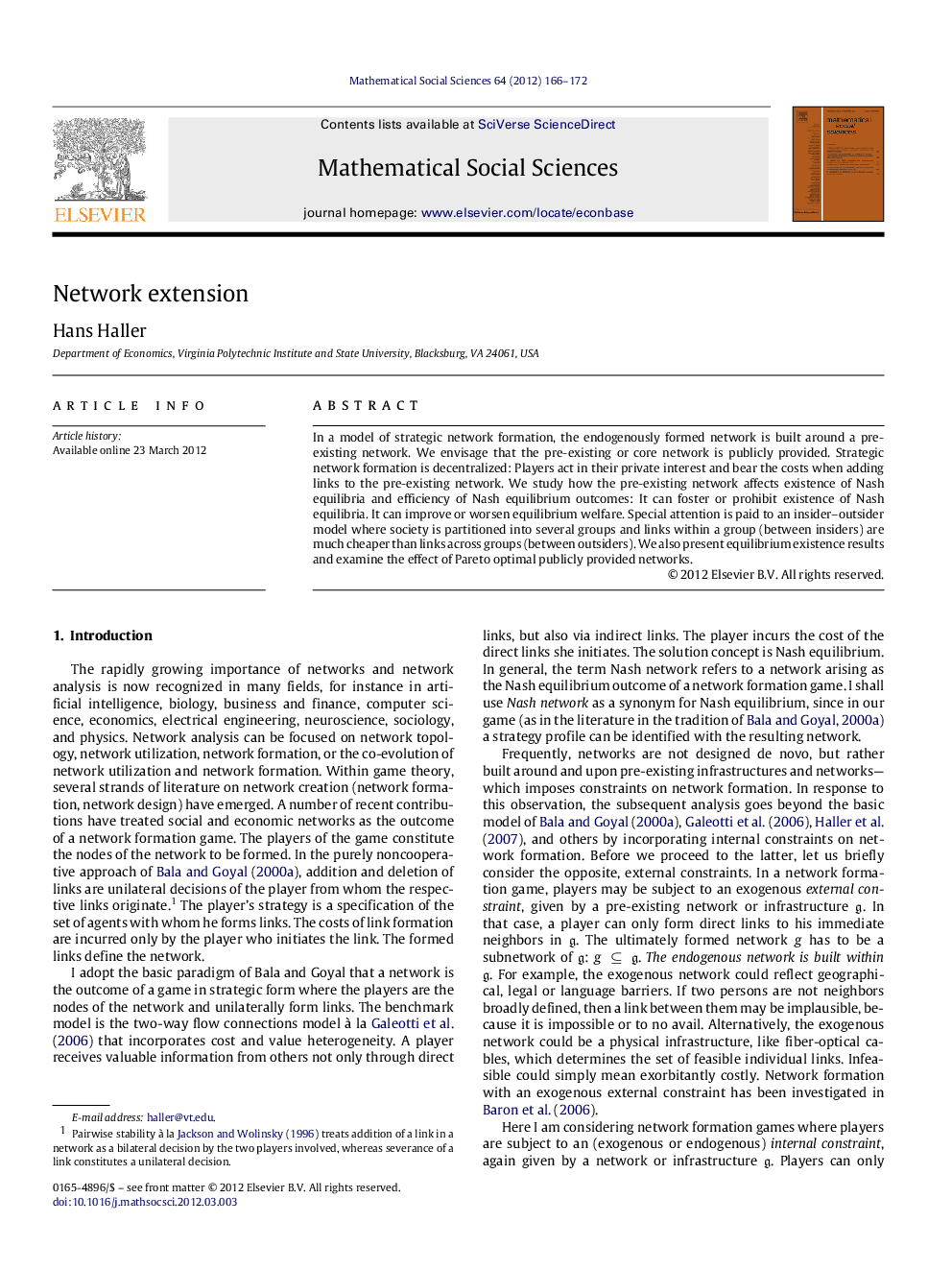 Network extension