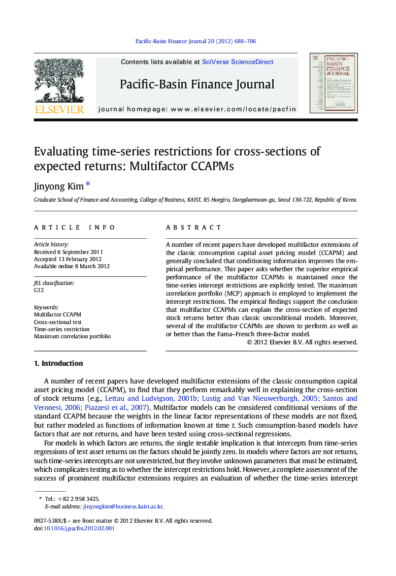 Evaluating time-series restrictions for cross-sections of expected returns: Multifactor CCAPMs