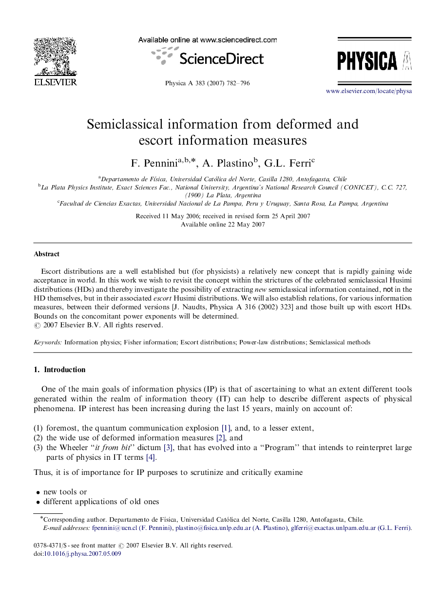 Semiclassical information from deformed and escort information measures