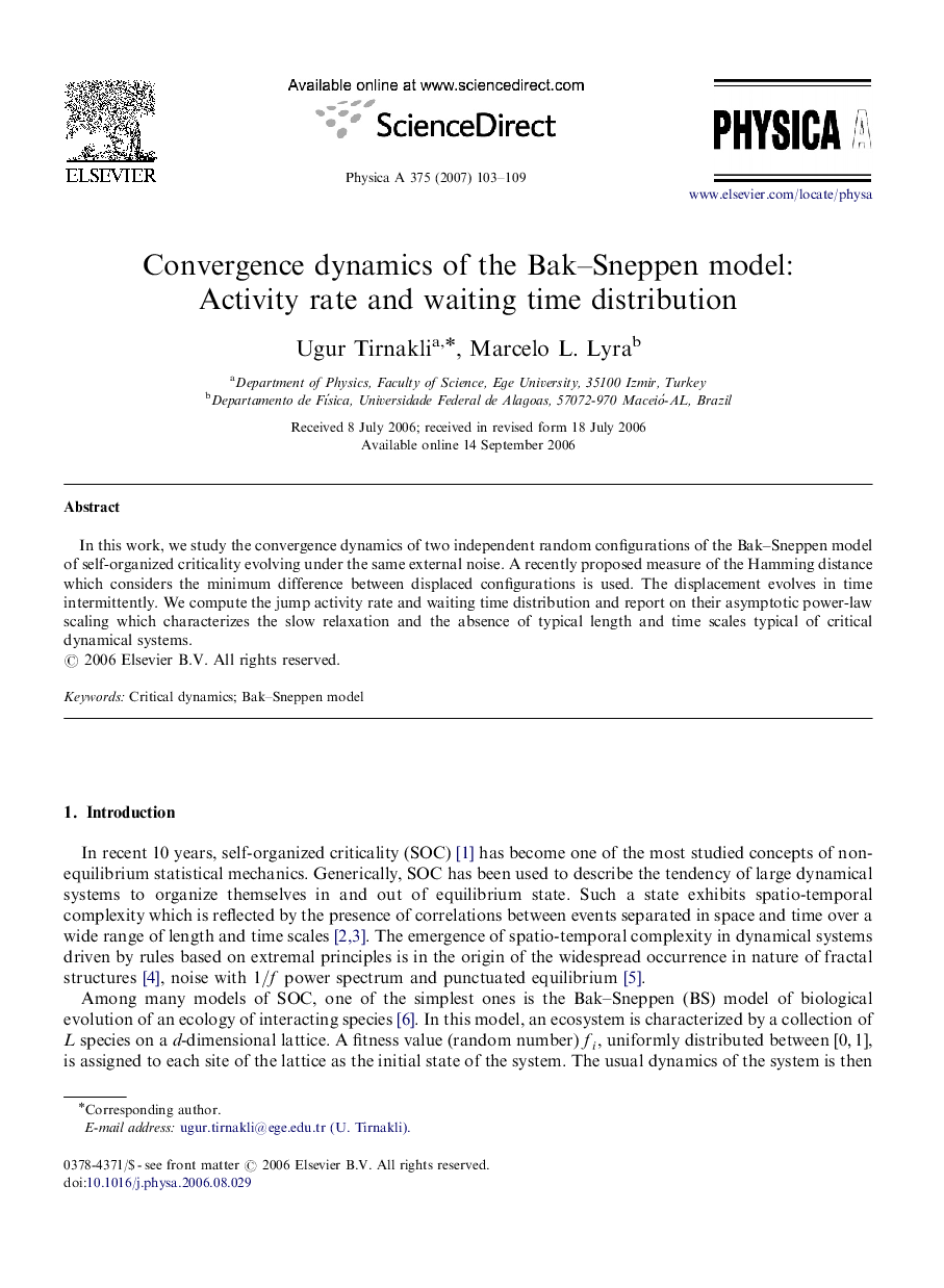 Convergence dynamics of the Bak-Sneppen model: Activity rate and waiting time distribution