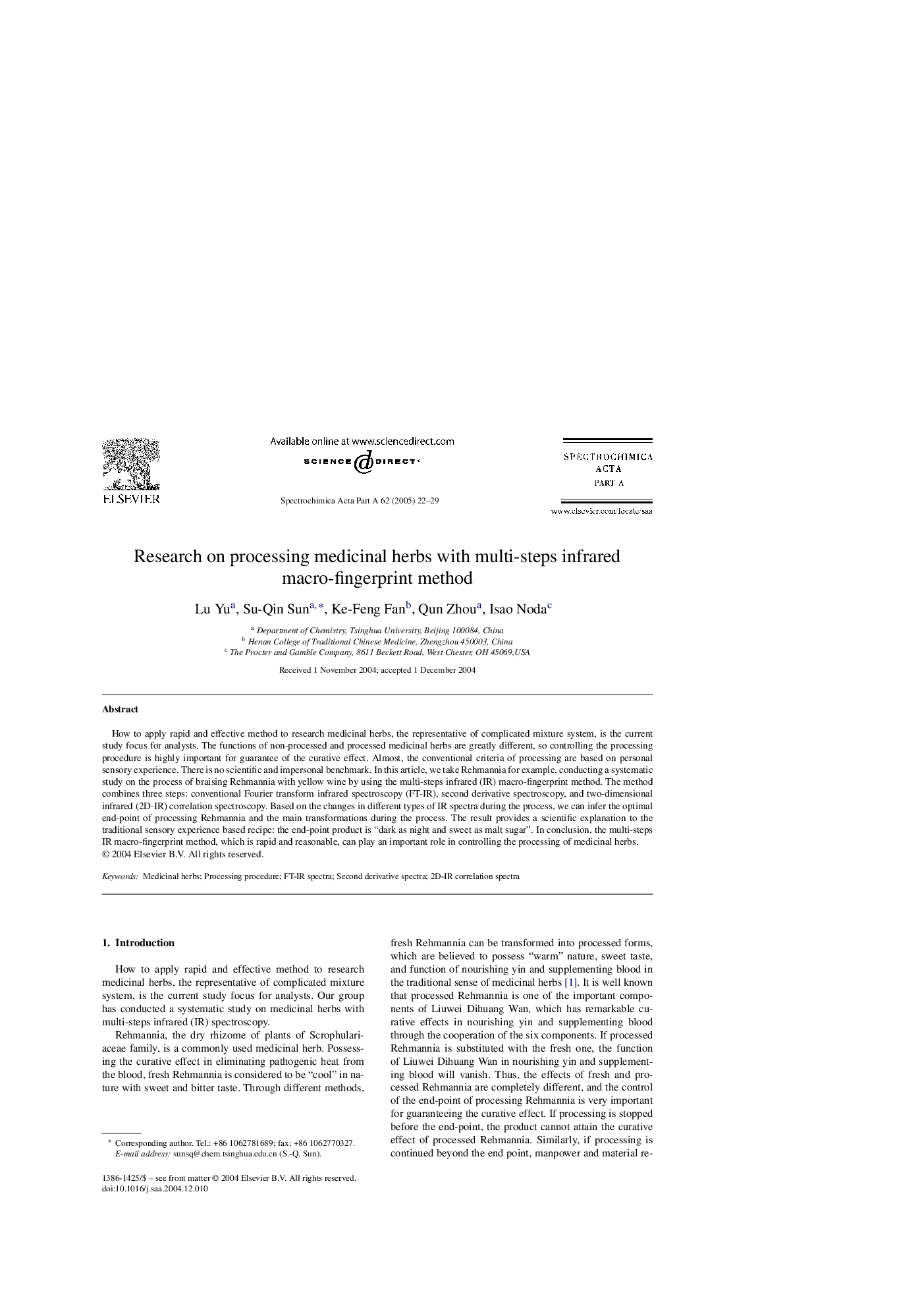 Research on processing medicinal herbs with multi-steps infrared macro-fingerprint method