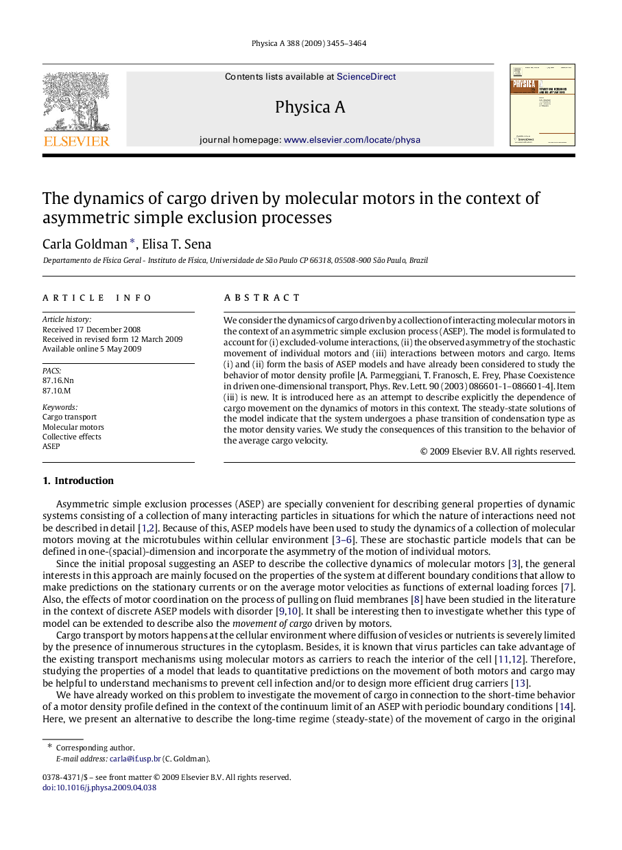 The dynamics of cargo driven by molecular motors in the context of asymmetric simple exclusion processes