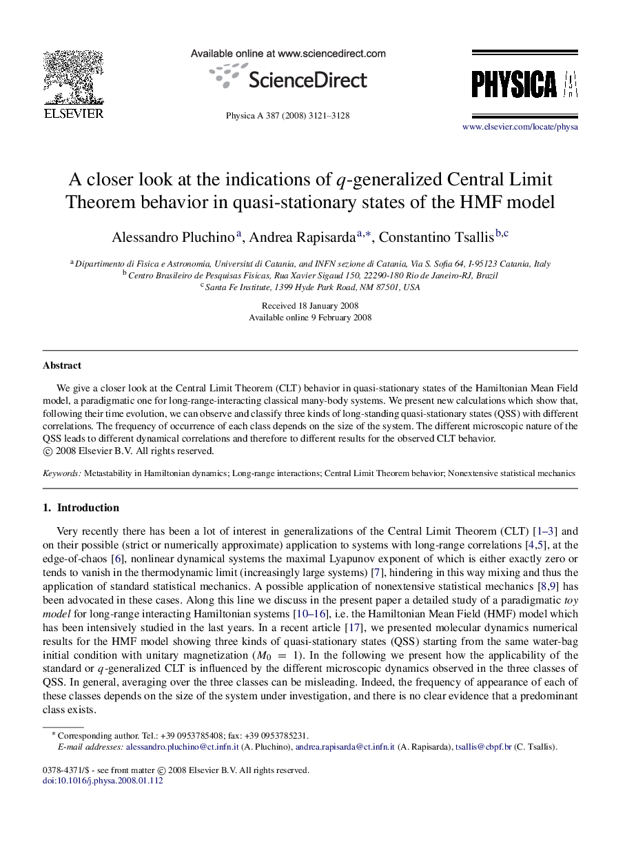 A closer look at the indications of q-generalized Central Limit Theorem behavior in quasi-stationary states of the HMF model